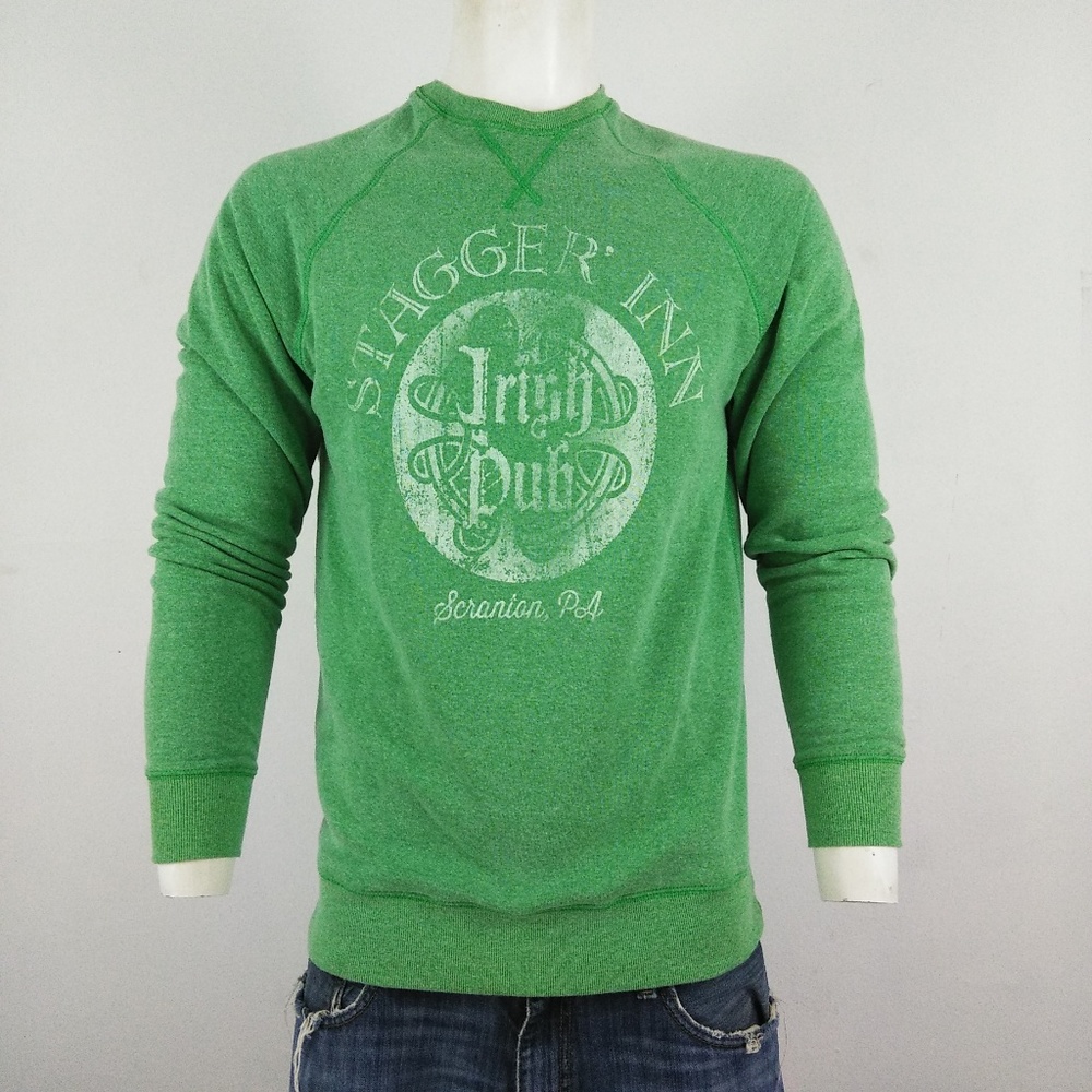 🔴Original Hybrid men's green graphic sweater